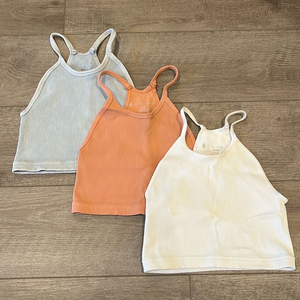 Free People Happinesss Runs Crop Tanks